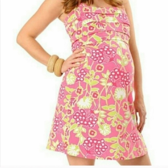 Lilly Pulitzer X A Pea In The Pod Strapless Mini